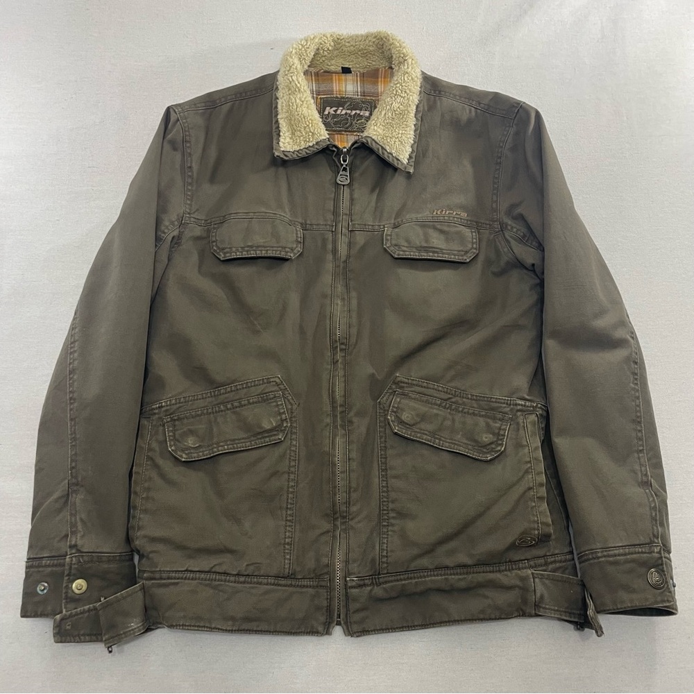 Vintage Kirra Jacket Mens M MOS Sherpa Flannel Lined Detroit Style Chore Y2K